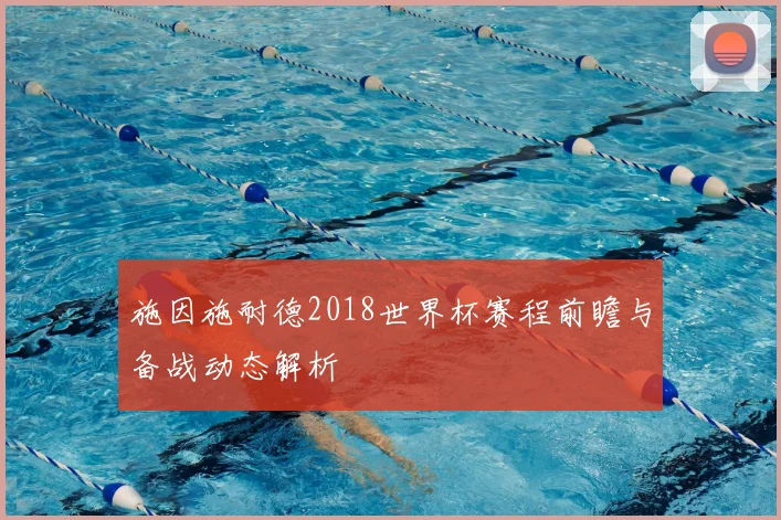施因施耐德2018世界杯赛程前瞻与备战动态解析